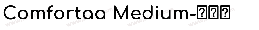 Comfortaa Medium字体转换